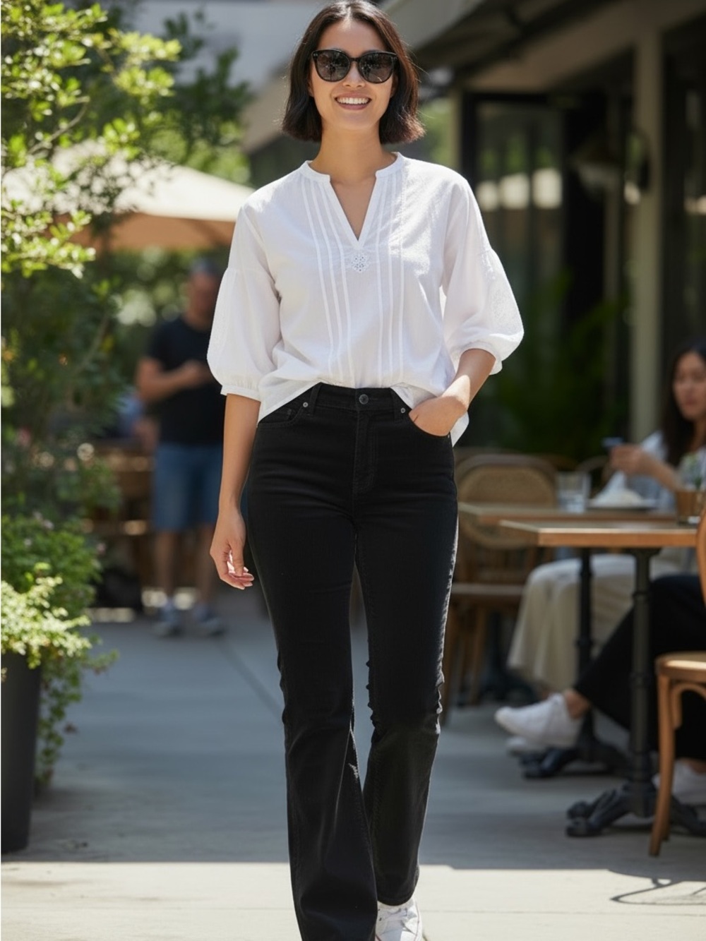Old Navy Women's Black Velvet Flare Pants -  Boot Cut